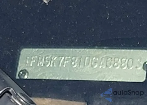 2013 Ford Explorer Limited из США, поврежденный, VIN 1FM5K7F81DGA08803